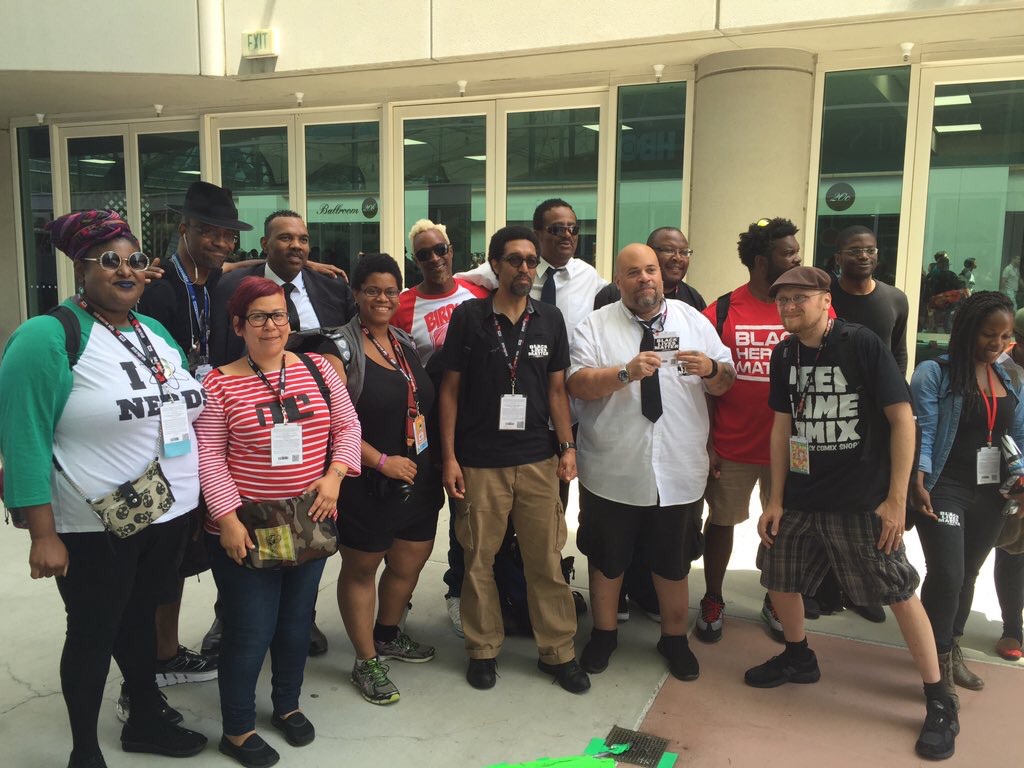 #BLMSDCC2016 Black Lives Matter event at San Diego Comic Con 2016. I... I don't know why I'm standing like that.